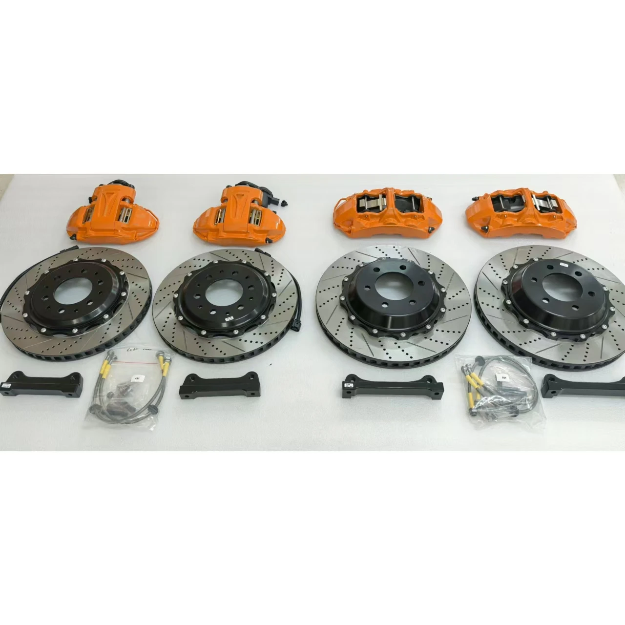 Jekit Racing Upgrade Brakes Big 380mm Brake Kit High Performance 6 Pot with 4 Pot GT6 EPB for 2021 Ram Truck TRX Custom Aluminum