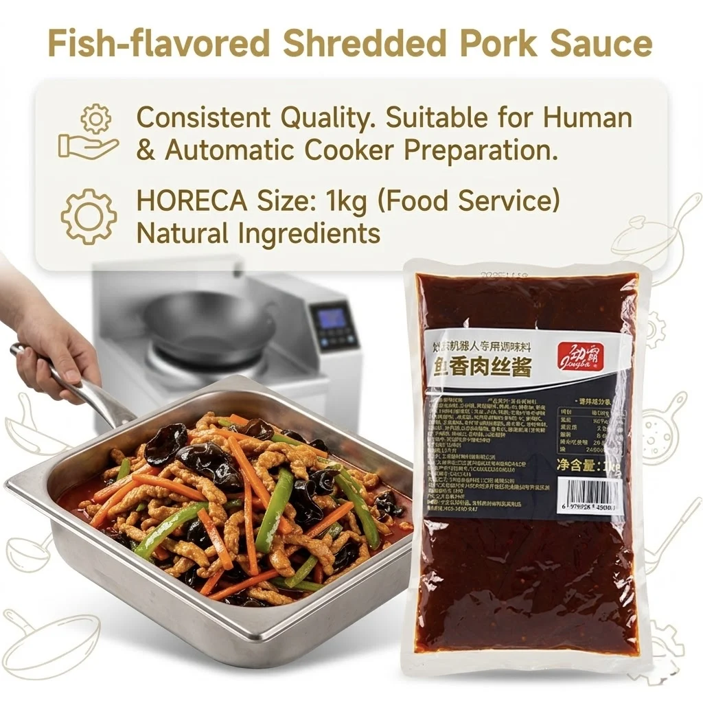 Classic Sichuan One Sauce, One Dish, Fish Aroma Seasoning Sauce with Garlic-Salt Sweet Sour Spicy and Pickled Peppers Ginger