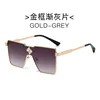 Gold frame gradient gray