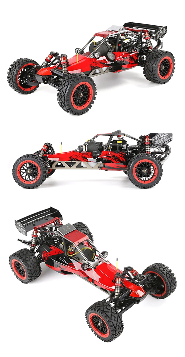Rovan Rc Ft 360 Rofun Baha 360 1/5 Gas Powered RC Truck 2 Stroke Petrol Car - 70km/h, 4 ...