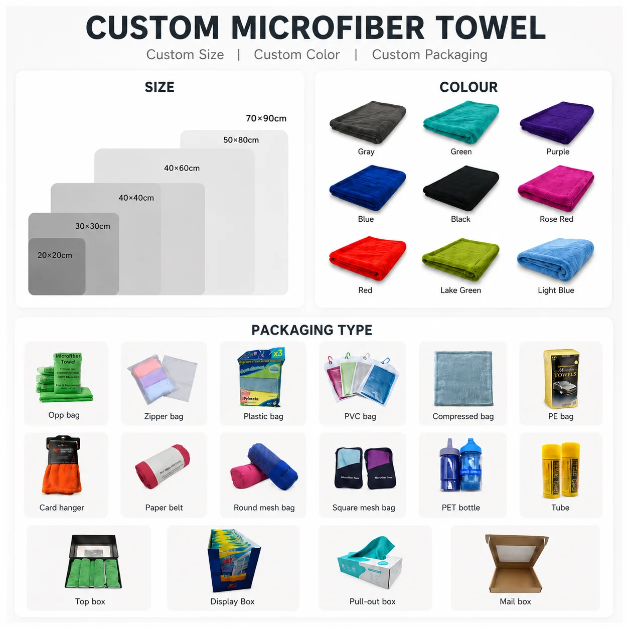 JIEXU JXSTT 750gsm 70x90cm Soft Lint Free Scratch Free Bulk Wholesale Super Absorbent Single Sided Twisted Loop Car Drying Towel