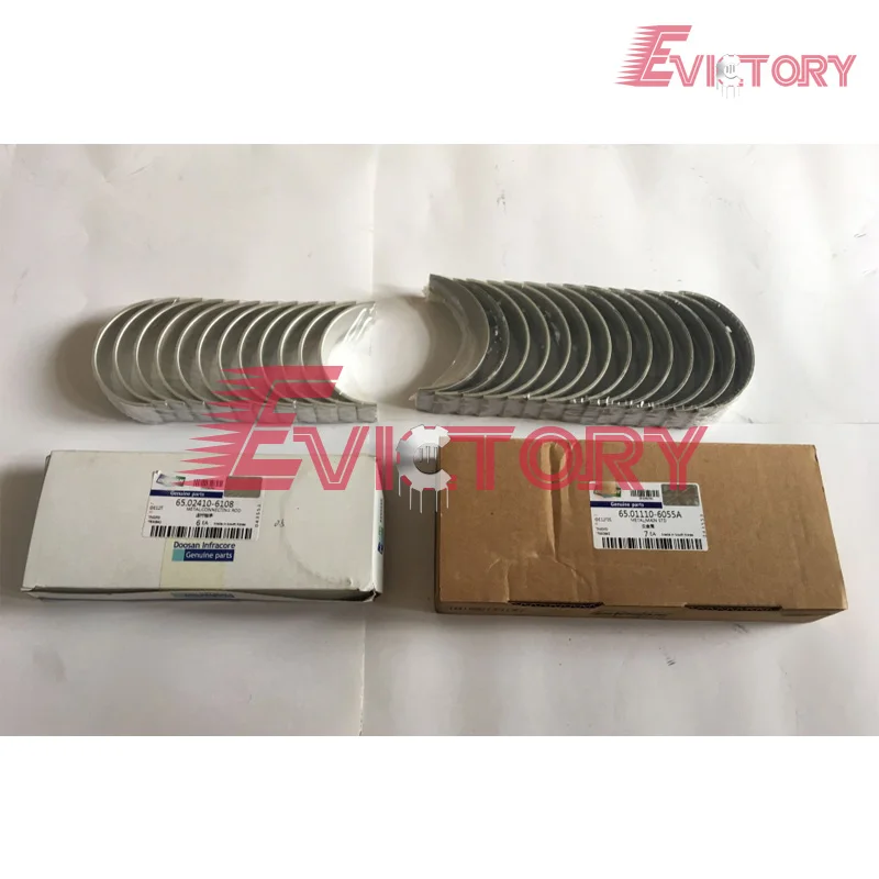 Generator Engine Overhaul Kits for Doosan Daewoo P126ti Pistons Piston Ring Liner Main Conrod Thrust Bearing Full Gasket Kit