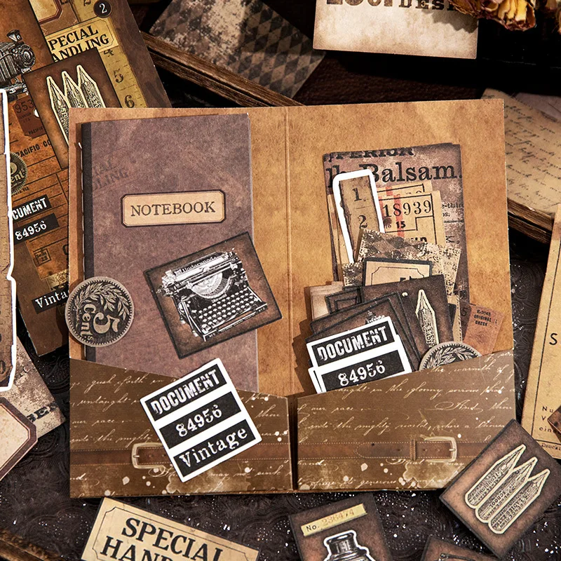 45 Pieces/pack Set Story Notes Series Vintage Journal DIY