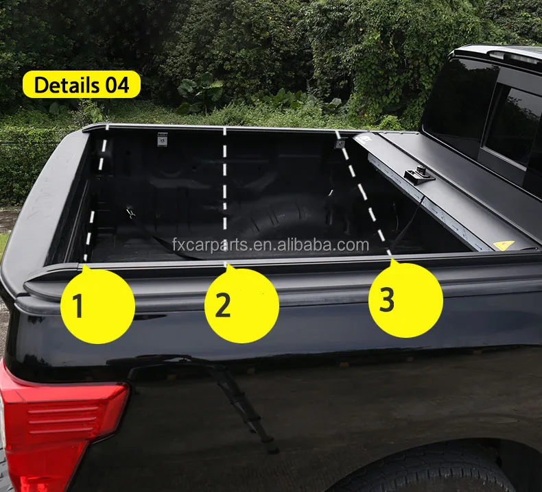 Aluminium Electric Roller Lid Shutter Pickup Truck Top Retractable Roll