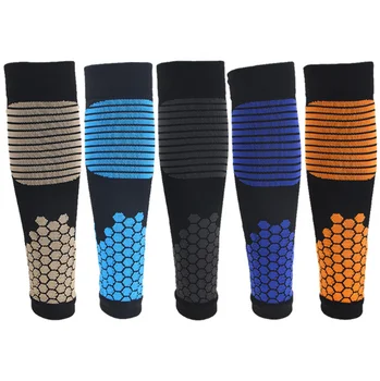 Custom Logo Sports Apparel Running Leg Support Calf Protective Knee Compression Fitness Socks