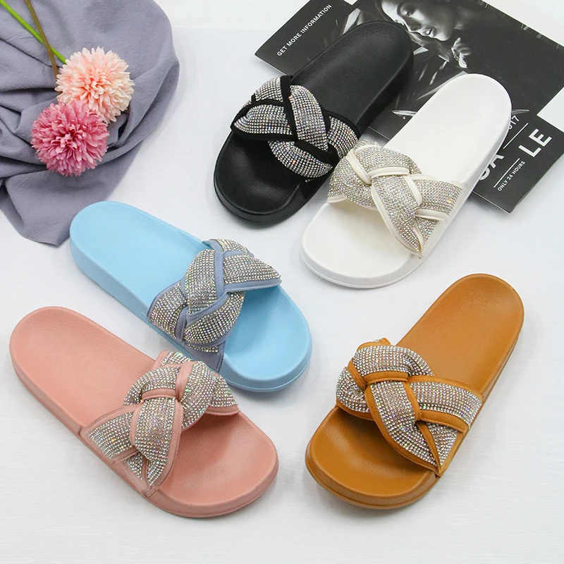 Custom Wholesale Fashion Trending Slides Slippers Cross Fabric Slippers - Buy Slippers,Fashion Design Slippers,Slides Slippers Manufacturer Product on