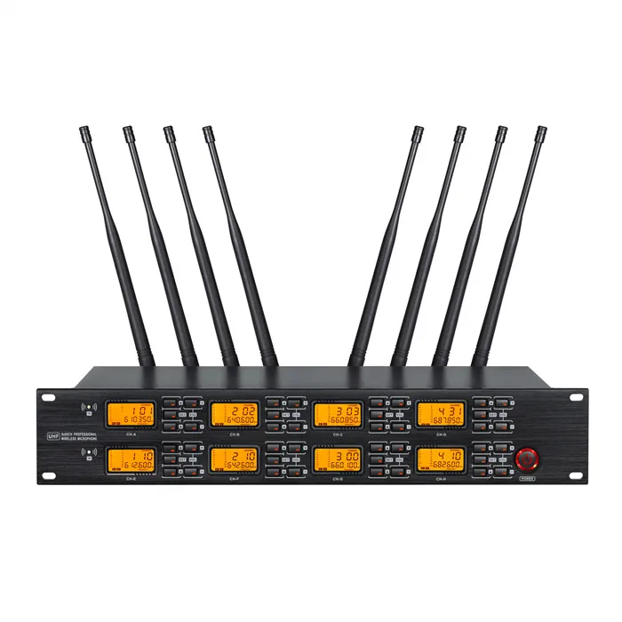 TKG UR-8000-S 640-690mhz UHF professional uhf wireless microphone 8 wireless microphone system