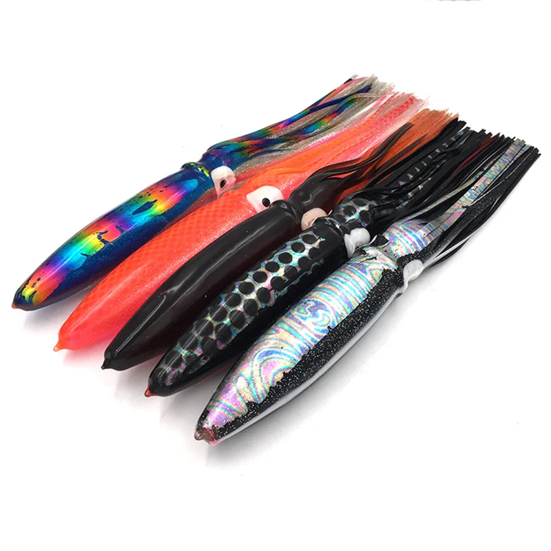 6 inch shell bulb squid pack of 10 choose your packs for color