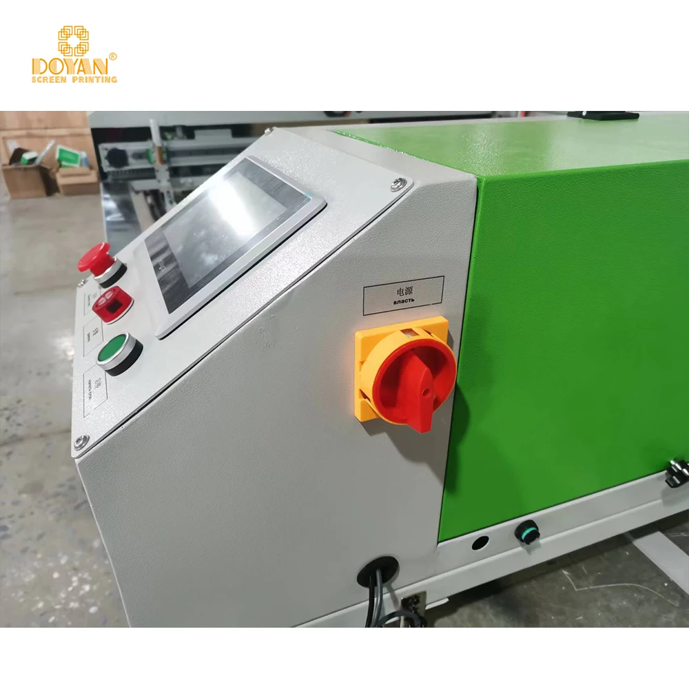Good Quality Flat Automatic Line Table Screen Printing Machine With Moving Dryer for Long Table Printing