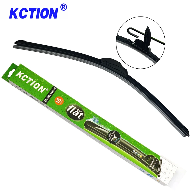 Kction Best Selling Style Universal Windshield Wipers U/j Hook Free Sample Nature Rubber Soft