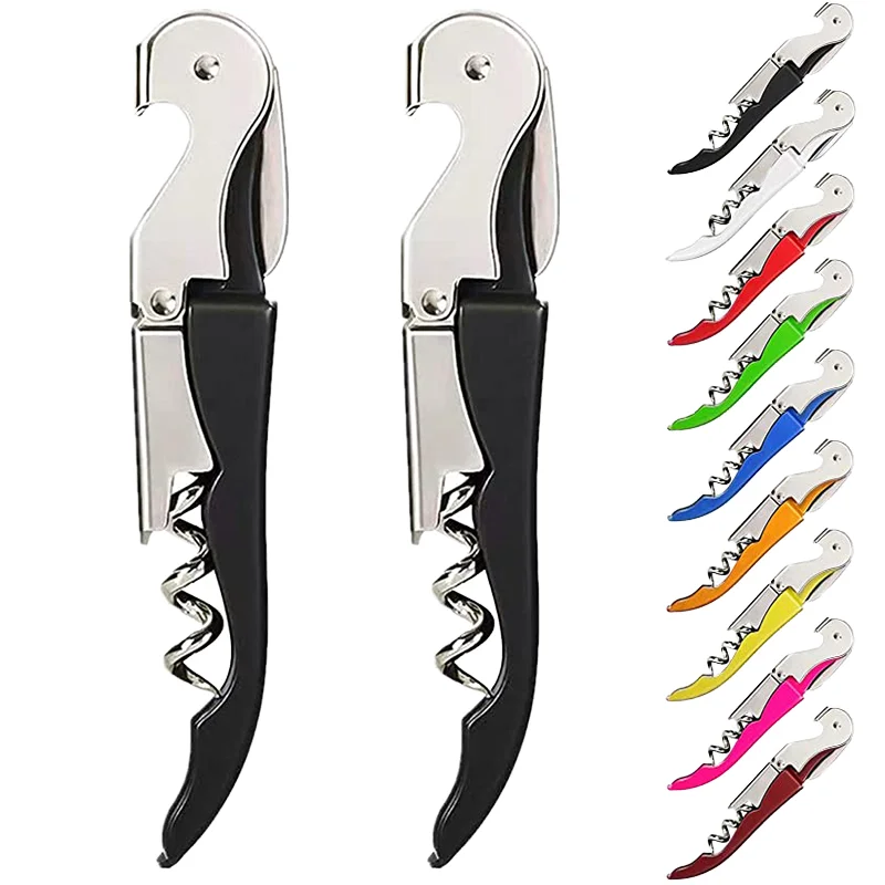 Factory Wholesale Sustainable Multifunction Stainless Steel Corkscrew Wine Bottle Opener with Custom Logo for Bar Tools