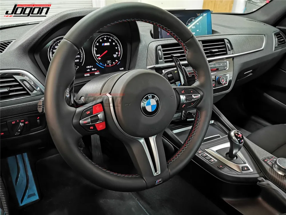Full Dry Carbon Fiber Steering Wheel Paddle Extension Shifter For BMW F20 F30 M2 F80 M3 F82 F83 M4 F10 M5 F12 M6 F15 X5M F16 X6M