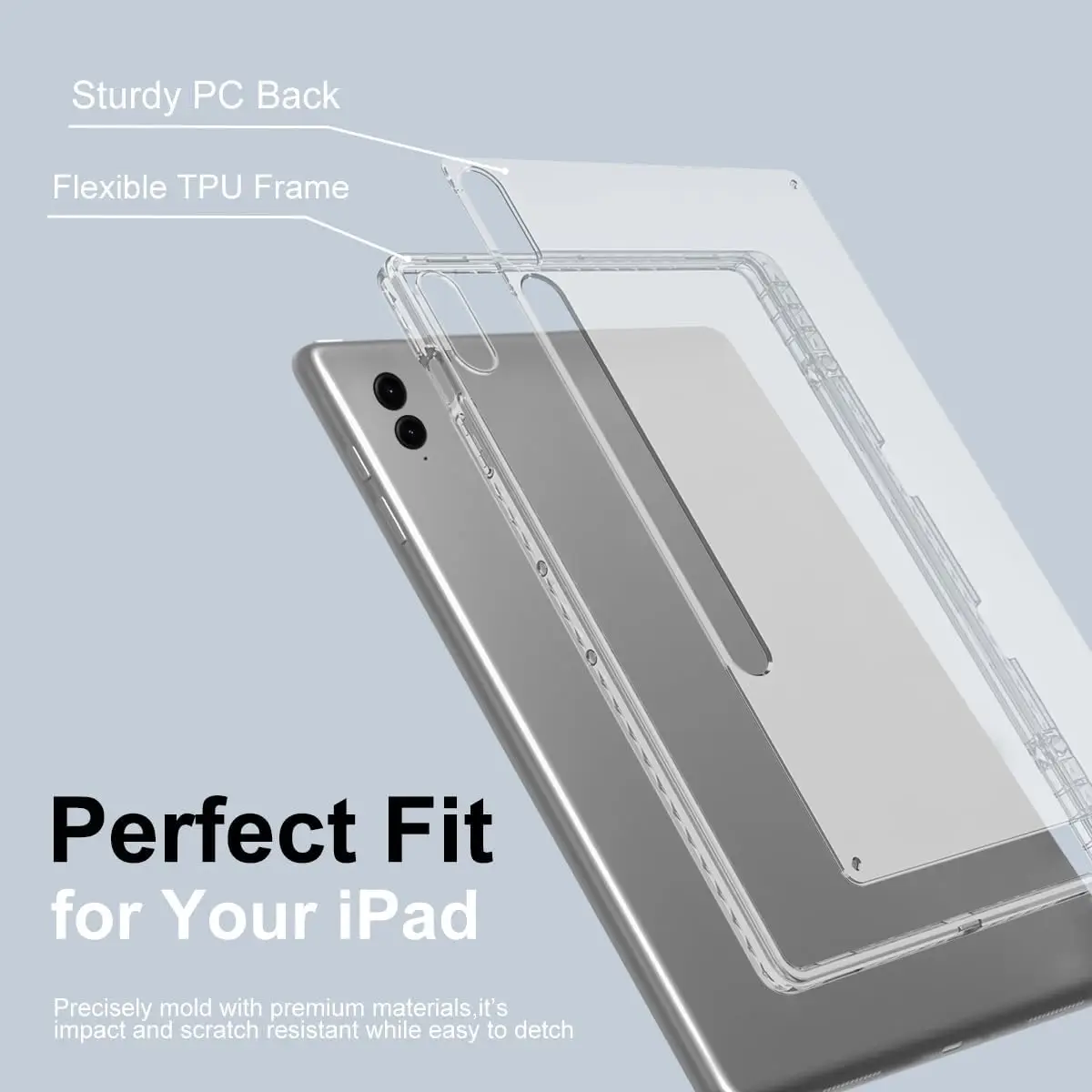 product case for samsung galaxy tab s10 plus 124 inch 2025 slim design flexible soft tpu protective cover clear covers-5