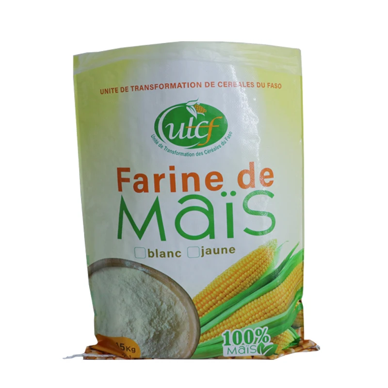 Bopp Laminated 100% Recycle PP Woven Bag 5kg 15kg 20kg Corn Flour Sack Printing Polypropylene Laminated Packing Sack