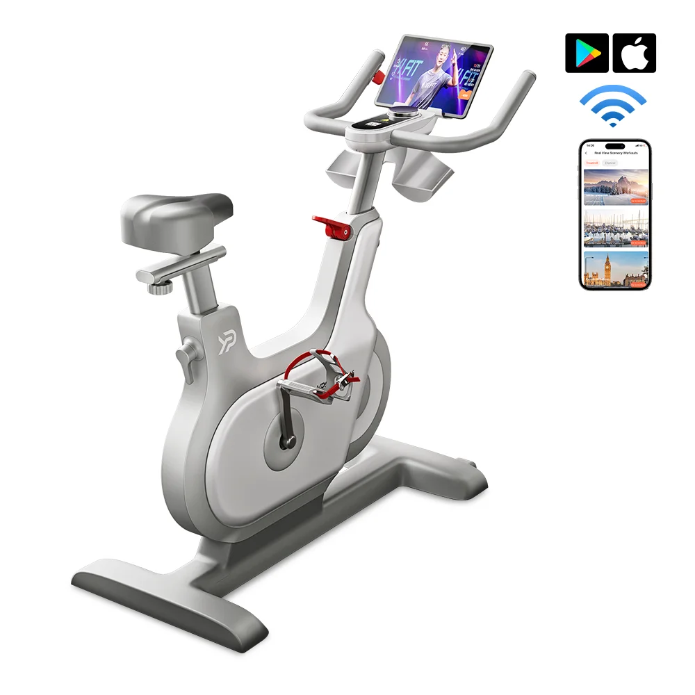 YPOO New Arrival Self Generating Electricity  Magnetic Spinning Bike  Health Fitness Cycling Exercise Spin Bike