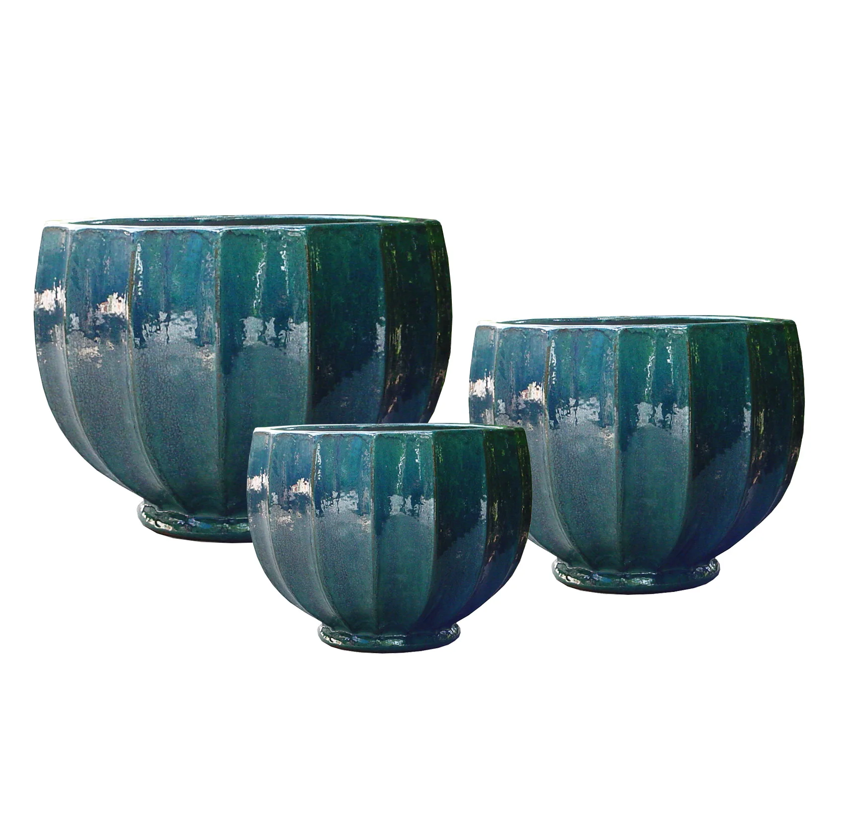 Wholesale Rustic Outdoor Glazed Pottery Ceramic Flower Pots and Garden Plant Planters for Home Use for Floor Application
