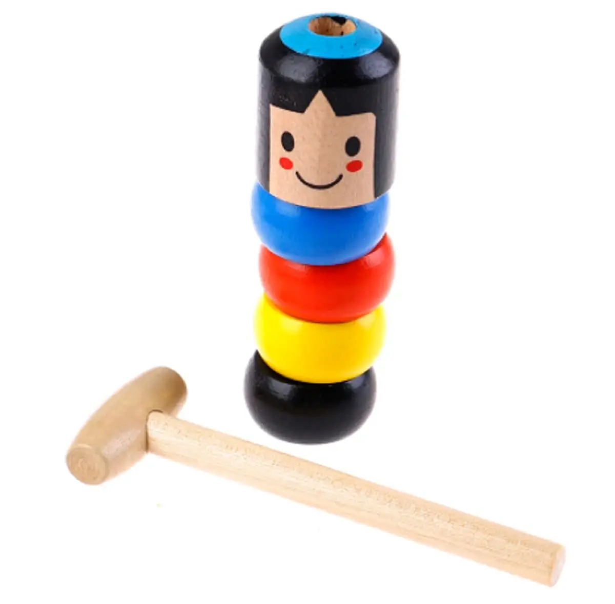 The Unbreakable Wooden Man Magic Toy Funny Stage Magic Props for Children Kids 