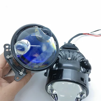 High Quality 3 Inch Bi-Led Projector LED Headlights 70W High Low Beam Double Laser headlamp for Cars