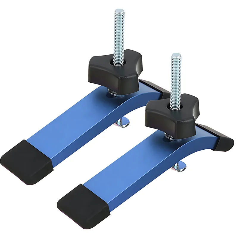 TEBAK W-24 Woodworking Tools Pressure Plate Universal Clamping Block Diagonal Track Pipe Clamp Block M8 Screw Hinge Clamps