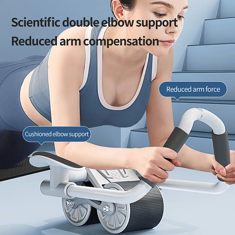 ATHSPO Home Gym Abdominal Fitness Equipment Home Use Sports With Knee Pad Training Equipment Exercises ABS Roller Wheel
