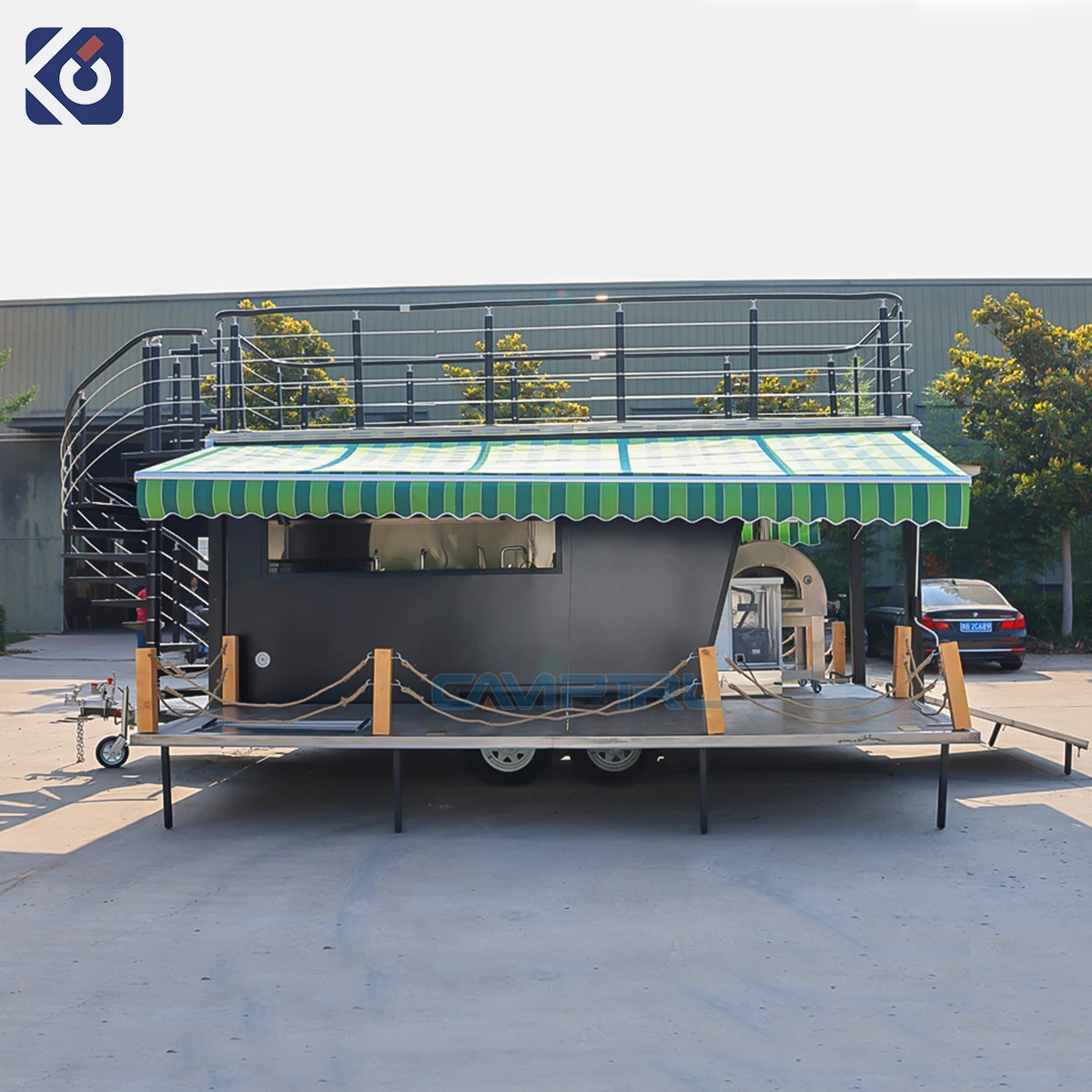 Street Mobile Food Van Trailer Cupcake Vending Trailers for Fast Food Truck Hot Sale caravan
