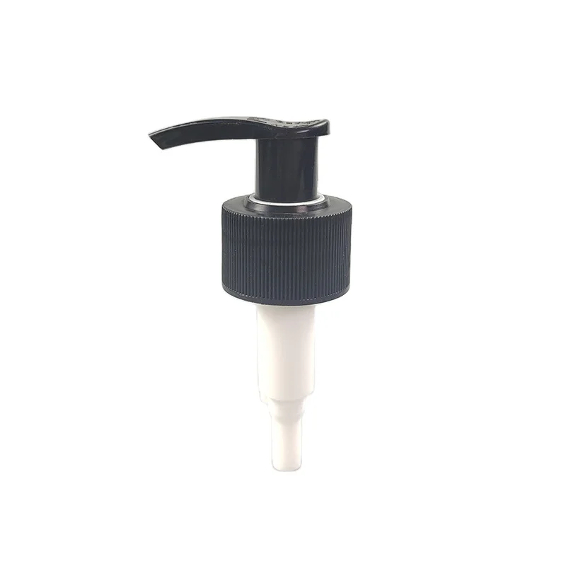 Hot Sale Black Plastic Lotion Pump Factory Supplyr 24/410 28/410 Twist Lotion Pump With Smooth/ Ribbed Closure