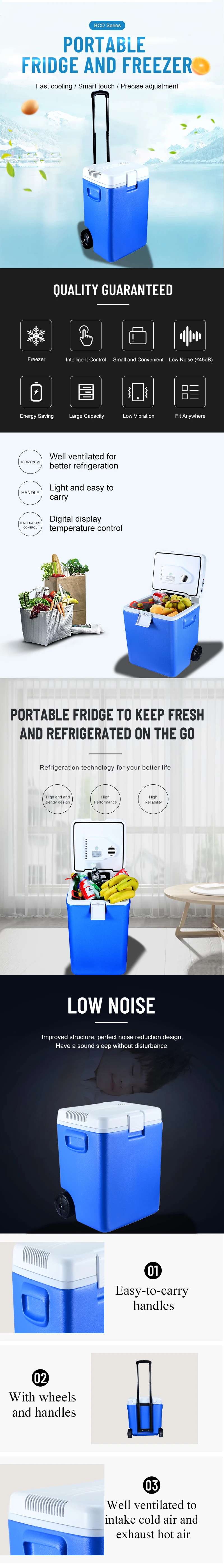 product supply high quality portable fridge dc freezer refrigerator portable  camping fridge car refrigerator-35