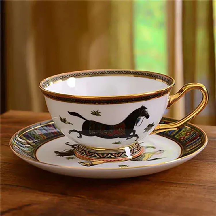 Dinner Sets Dinnerware Sets Kitchen Accessories Exquisite Ceramic Four War  Horses Porcelain Luxury Europe Good Selling 58 Pcs - Buy Horse Design Gift