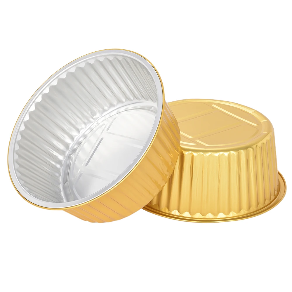 9.8 Inch 3500ml Heat Sealable Aluminum Pan Round Container Disposable Reusable 118oz Food Grade Packing Tins Foil Box
