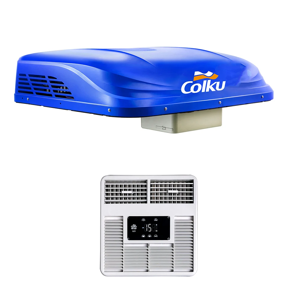 Rooftop Design All-in-one 12V 24V Battery Powered Parking Air Conditioner 12v Rooftop air Conditioner for Truck Camper Caravan
