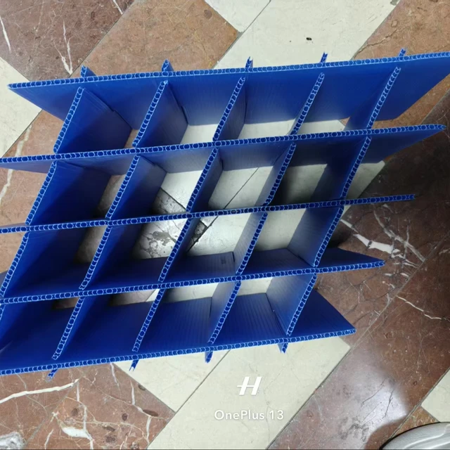 Yw Partition Hollow Board Corrugated Board Tensile High Strength Foldable Bayonet PP Hollow Board Knife Card Partition