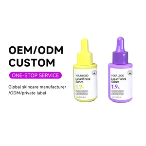 OEM ODM Vitamin C E  Retinol Hyaluronic Acid Niacinamide Collagen Anti Aging Moisturizing Whitening Serum Liquid Facial Essence