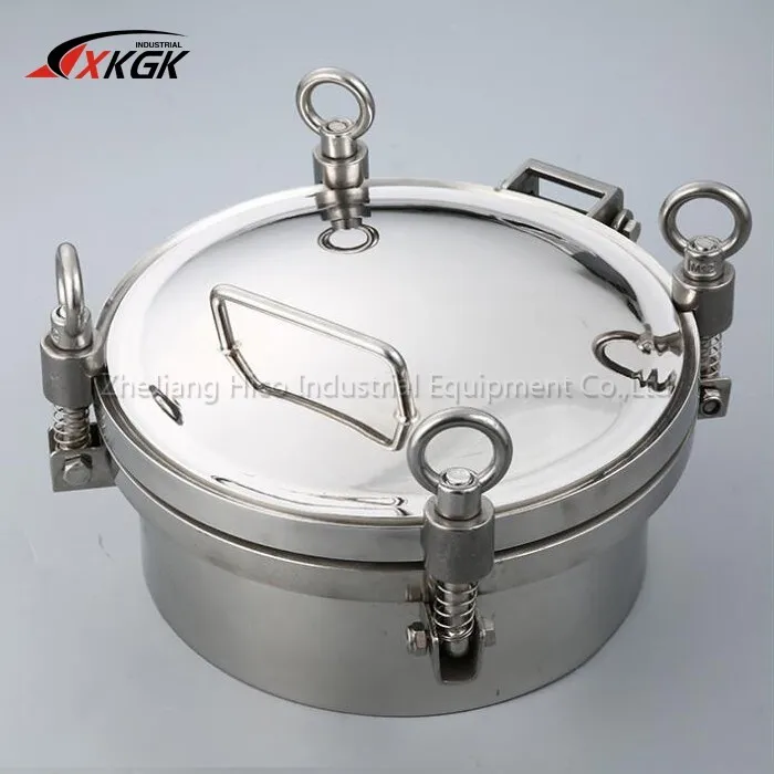 Горячие продажи гигиеническая нержавеющая steel304/316 стекло давление круговой крышки люка лесенка для бака