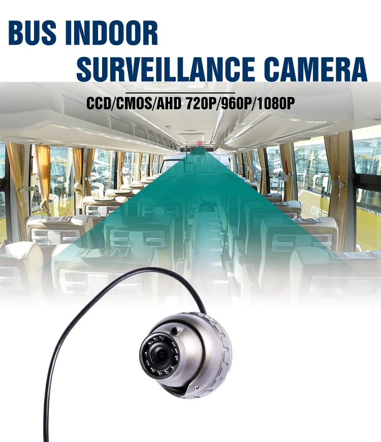 Factory Hot Selling 12V Universal AHD Reverse Backup Camera for Bus and Truck 720p 1080p Night View With audio