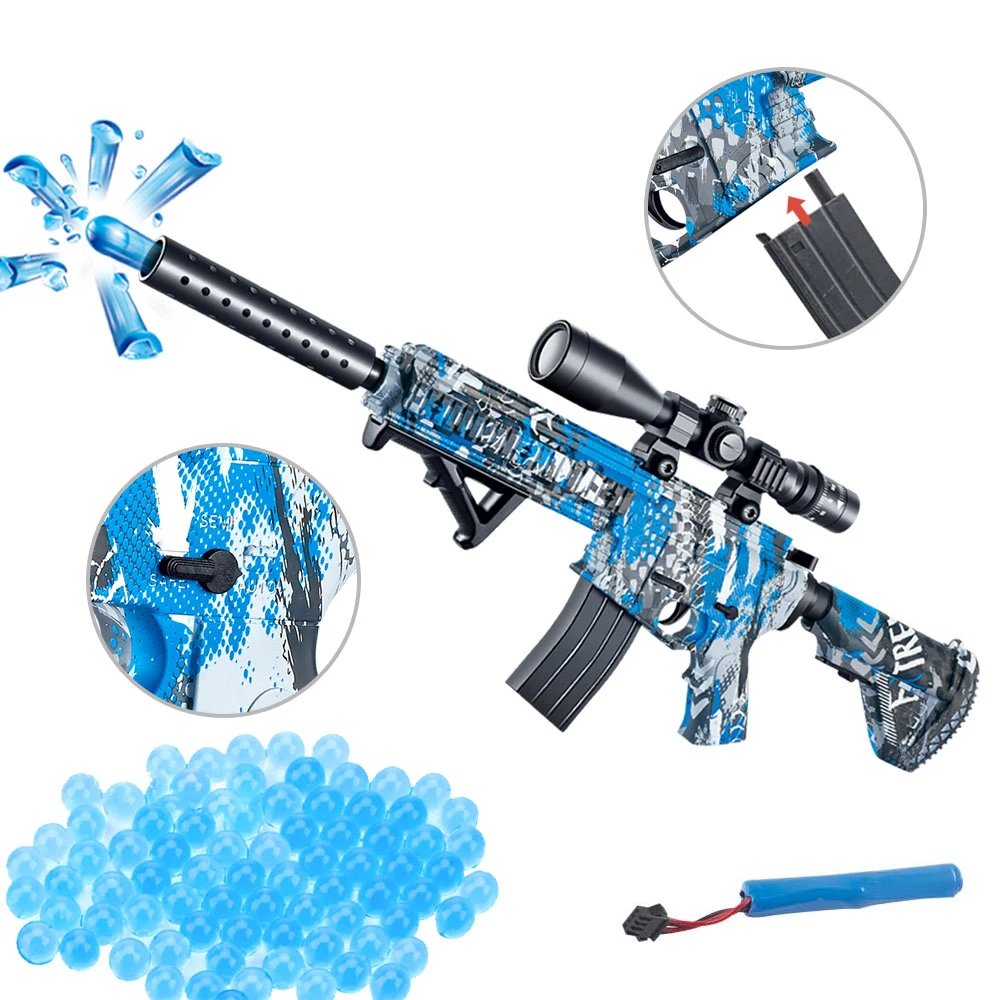 Qilong Toy Guns Electric Water Gel Splatter Ball Gun Toy Kids Outdoor ...