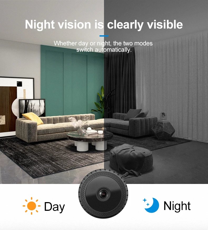 Shenzhen Wireless Wifi P2p Ip Small Surveillance Security Night Vision Mini Camera With Motion and Night Vision