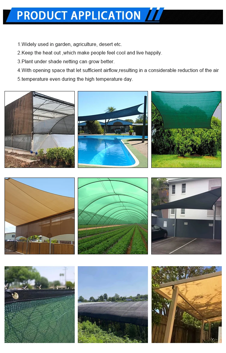 High Quality 3095 Uv Shade Rate Outdoor Agriculture Greenhouse