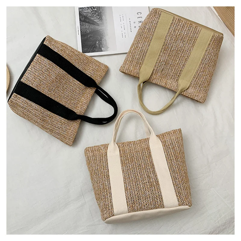 Wholesale Summer Trend Straw Bags New Popular Hit Color Handbags