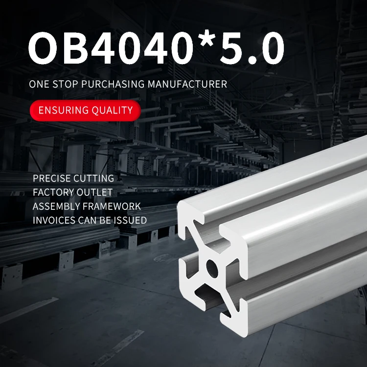 Industrial Aluminum Assembly Line Profile 4040 Extruded Aluminum Workbench Frame Cutting Services Industrial Offered factory