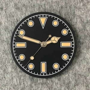 Custom Logo 28.5mm Watch Dial Face Insert Parts for NH38 Automatic Movement Watch Green Luminous Accessories