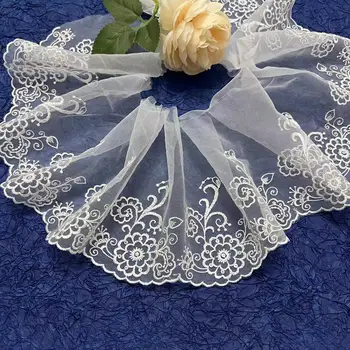 Factory directly New fashion design sequin lace trim for wedding dress decoration