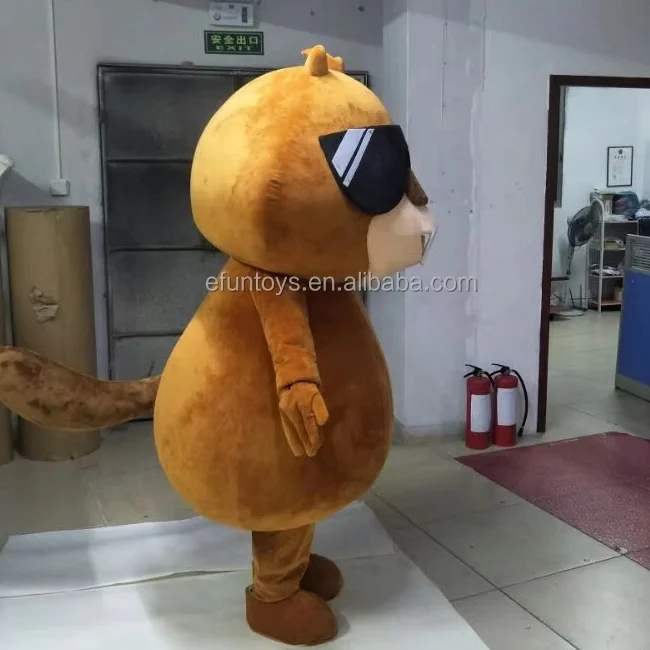 Efun MOQ 1 PC Custom Customized Plush Beaver Mascot Costumes Cartoon Animal Character Squirrel Mascot Costumes for Adults