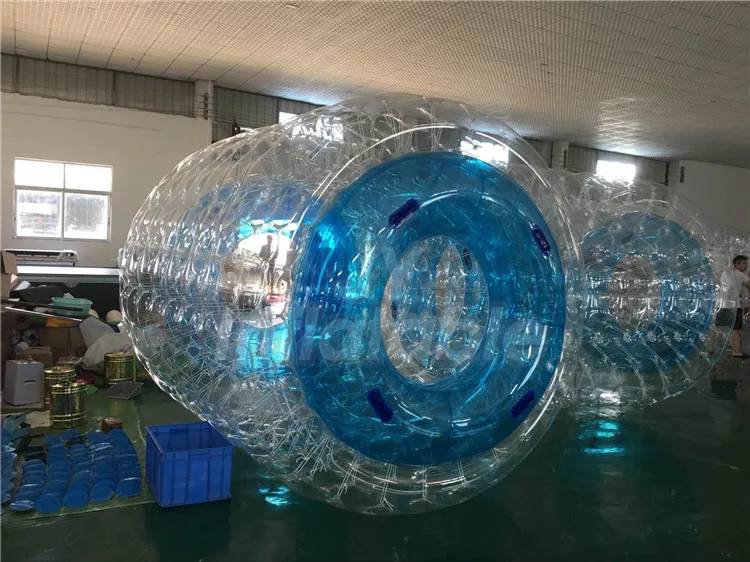 
 Забавный Синий воздушный надувной Водяной Шар из ТПУ надувной водный ролик  