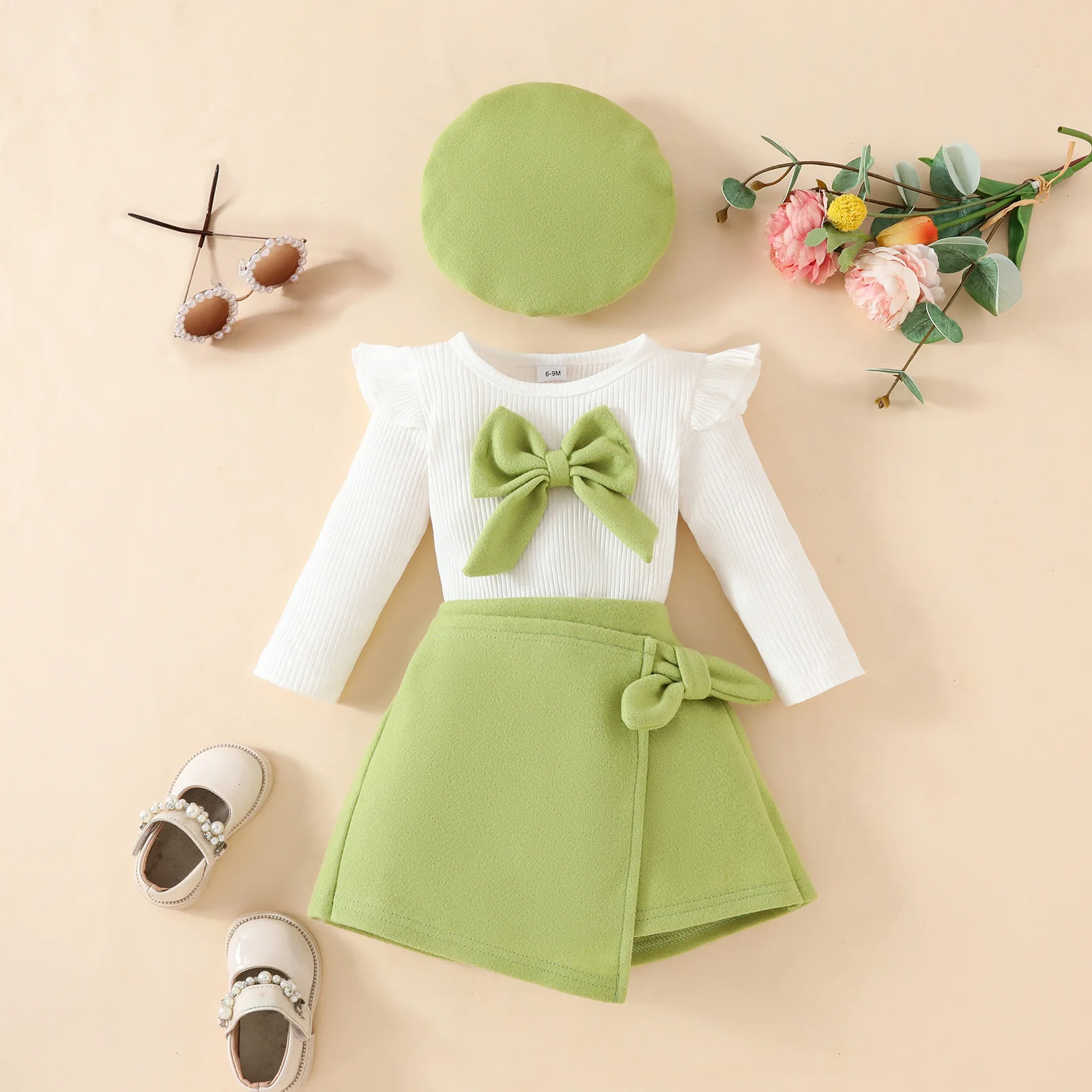 Alibaba.com: Pink long-sleeved baby girl party dress with hat, Western ...