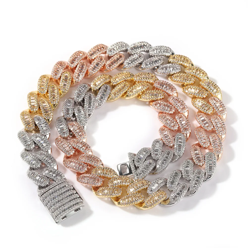 Hiphop Colored Cuban Link Chain Iced 