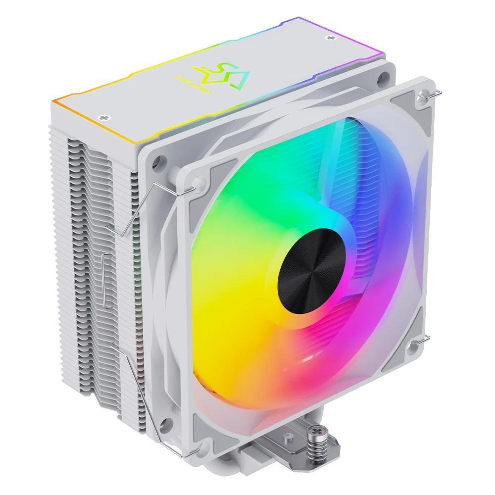 雪人中央处理器冷却风扇5热管4针脉宽调制静音中央处理器空气冷却器，配有认证的英特尔处理器冷却风扇| Alibaba.com