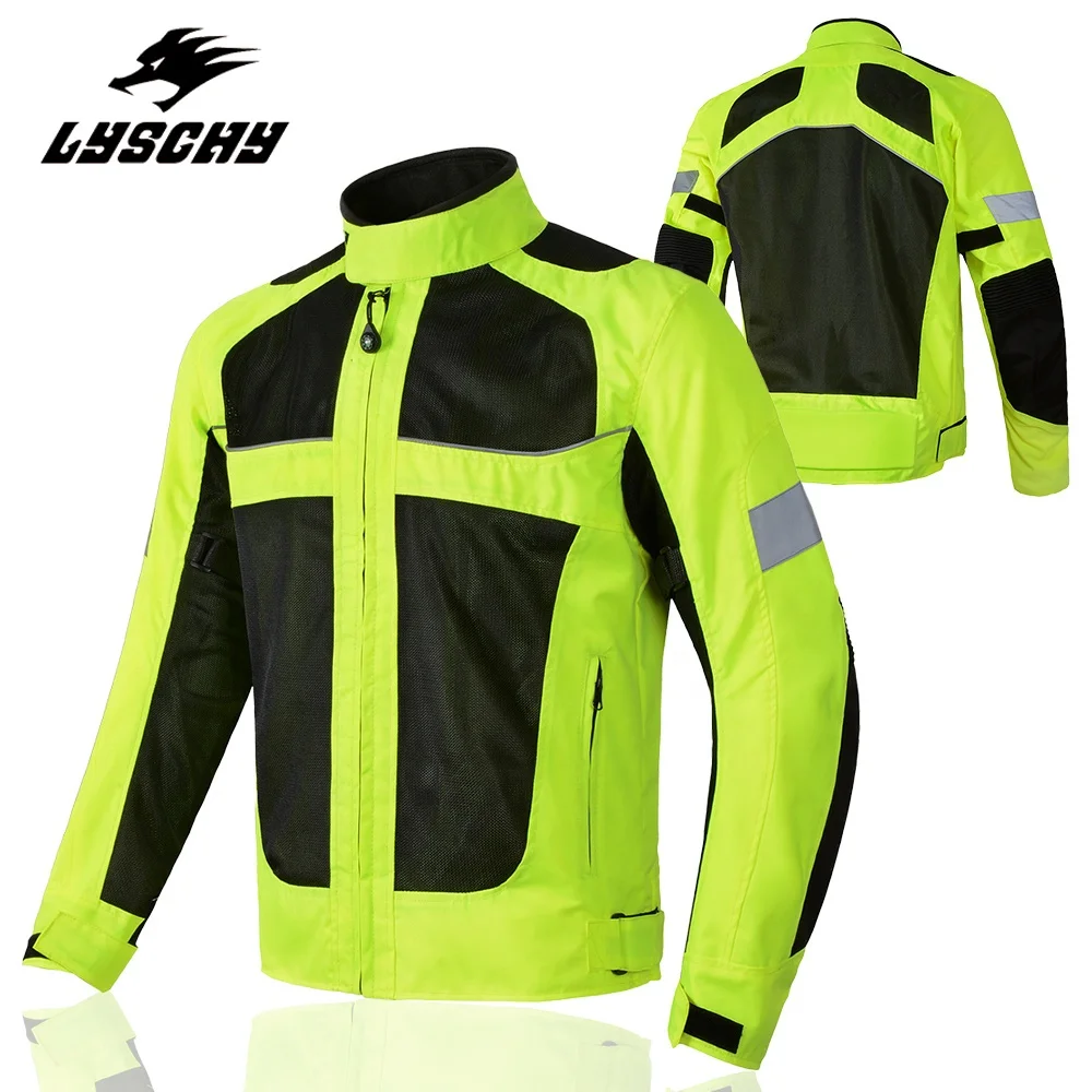 Мужская мотоциклетная куртка из ткани Оксфорд дышащая Светоотражающая для езды на мотоцикле