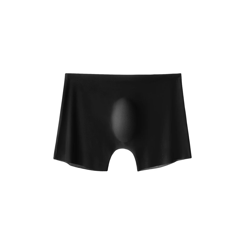 Boxer senza cuciture da uomo in tessuto di nylon di seta estiva di ghiaccio sexy traspirante e confortevole588_voghion.com