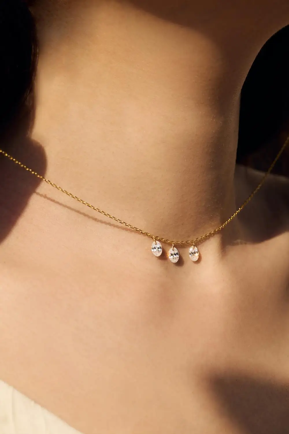 KAKODIY Women's 14K Gold 925 Sterling Silver Necklace Engagement Wedding Jewelry Necklace detail 3