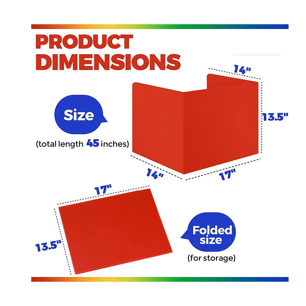 Custom Desk Dividers For Students Plastic Privacy Shield Boards For